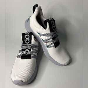 Adidas White and Gray Athletic Shoes
